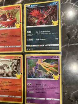 Pokemon TCG Charizard 25th Celebrations Cards Ho-oh, Yveltal, Reshiram & Xerneas - Image 2