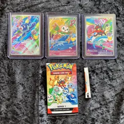 Pokemon First Partner Illustration Collection 3 cards Series 1 NM 43/44/45 - Image 1