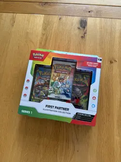 Pokemon TCG First Partner Illustration Collection Box Series 1 Trading Card Game - Image 1