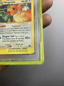 PSA/CGC SLAB Graded Guard Holder Case 3D Print For Pokemon And Tcg Cards Yellow - Image 4