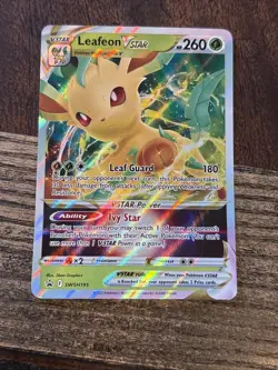 Leafeon VSTAR SWSH195 SWSH: Sword & Shield Promo Cards Holo - Image 1