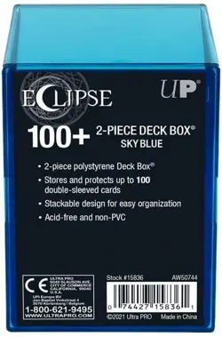 Ultra Pro Eclipse 100+ Card 2-Piece Deck Box - Choose Your Color - NEW - Image 1