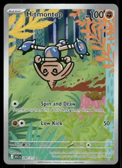 Pokemon Cards Hitmontop 240/217 Ascended Heroes Illustration Rare NM - Image 1