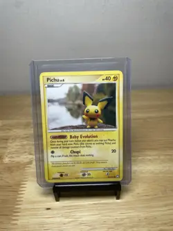 Pichu Lv.6 93/123 Mysterious Treasures 2007 Pokemon Card 40 HP - Image 1