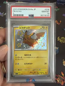 PSA 10 Pikachu S 236/190 sv4a Shiny Treasure Pokemon Card Japanese 2023 - Image 1