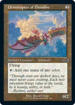 Magic MTG - Ornithopter of Paradise - MINT/NMINT - EN - FOIL - Image 1