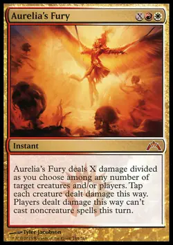 MTG AURELIA'S FURY EXC FOIL - FURIA DI AURELIA FOIL - GTC - MAGIC - Image 1