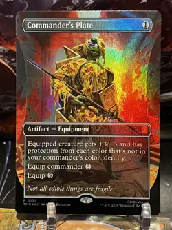 MTG | Commander’s Plate (Pizza Bundle Promo) ✨FOIL✨ [TMC] - Image 1