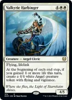 1x VALKYRIE HARBINGER - Angel - Kaldheim/Jumpstart - MTG - Magic the Gathering - Image 1