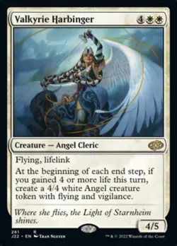 1x VALKYRIE HARBINGER - Angel - Kaldheim/Jumpstart - MTG - Magic the Gathering - Image 2