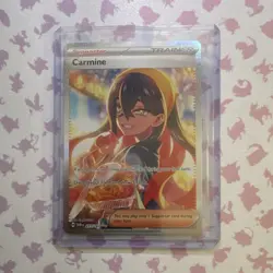 Pokemon Carmine Full Art Trainer Holo 217/167 Twilight Masquerade Rare - Image 1