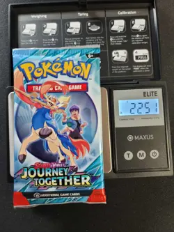 MEGA PACK !!!! 22.51 Grams Pokemon Journey Together Booster Pack Sealed!!! # 3 - Image 1