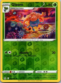 Gloom 002/196 - SWSH11: Lost Origin Pokemon NM Reverse Holofoil - Image 1
