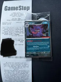 Pokemon GameStop Stamped Exclusive Gengar Promo Sealed 050/088 Ready To Ship - Image 3