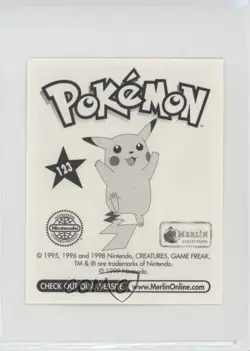 Scyther Merlin Pokemon Album Stickers #123 1999 - Image 2