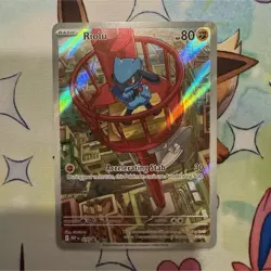 Pokemon Riolu 010 Me: Mega Evolution Promo Full Art Holo 80 HP Accelerating Stab - Image 1