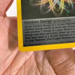 Pokemon Rainbow Energy 17/82 Team Rocket Holo Rare EN Unlimited - Image 5
