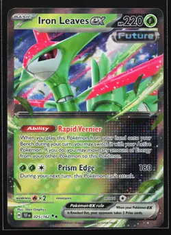 Pokemon Iron Leaves ex 025/162 Temporal Forces Double Rare Holo NM - Image 1