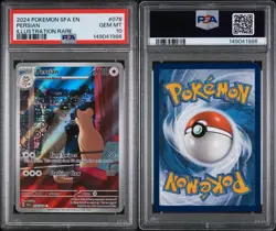 PSA 10 Persian 078/064 Pokemon Scarlet Violet Shrouded Fable Illustration Rare - Image 1