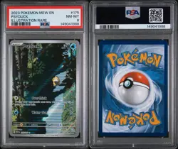 2023 POKEMON MEW EN-151 ILLUSTRATION RARE #175 PSYDUCK PSA 8 - Image 1