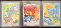 Pokemon 30th Year Anniversary First Illustration Kanto Starters Promo Set - Image 1