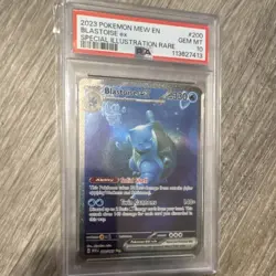 2023 POKEMON SV151 #200 BLASTOISE EX SPECIAL ILLUSTRATION RARE HOLO PSA 10 - Image 1