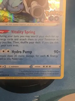Pokemon TCG Blastoise 17/78 Pokemon GO Set Holo - Image 3
