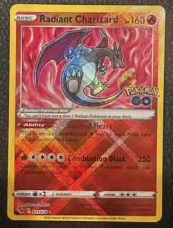 Radiant Charizard 011/078 Holofoil Pokemon GO Radiant Rare NM - Image 2