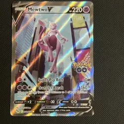 Mewtwo V (Alternate Full Art) 072/078 Pokemon GO Holo - Image 1