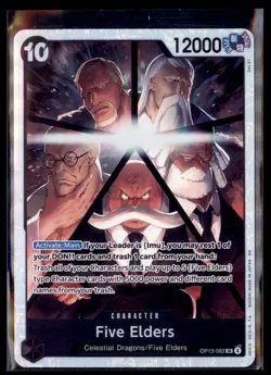 One Piece Carrying On His Will (OP13) Five Elders 082 Super Rare - Image 1