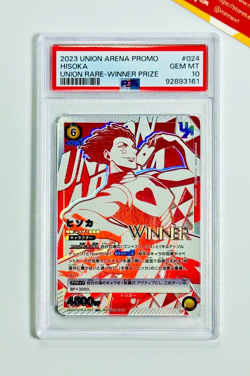 Hunter X Hunter PSA 10 Hisoka #024 Promo Winner Prize Battle Union Arena - Image 1