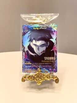 Union Arena Solo Leveling Sung Jinwoo Release Event WINNER SLG-1-019 English - Image 1