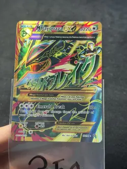 MEGA M RAYQUAZA EX Pokemon Card XY Ancient Origins - 98/98 texture shift error - Image 1