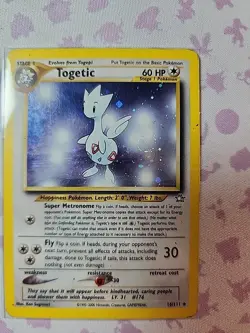 Pokemon Card Neo Genesis Rare Holo Togetic 16/111 Holo HP - Image 2