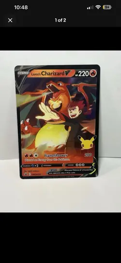 Pokemon TCG 8 Card Lot - Charizard V, Houndoom V, Mareep, Turtwig, Kingambit - Image 1
