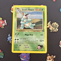 Giovanni’s Nidoqueen 23/132 MP -Vintage Rare Pokemon Card- Gym Challenge (8q) - Image 1