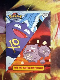 1999 Topps Pokemon Trading Card TV13 #109 Koffing #110 Weezing 0001 - Image 1
