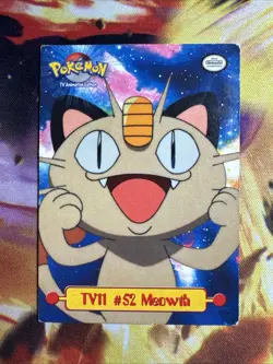 Meowth TV11 #52 Non Holo 1999 Pokemon Topps TV Animation Edition Puzzle Card LP - Image 1