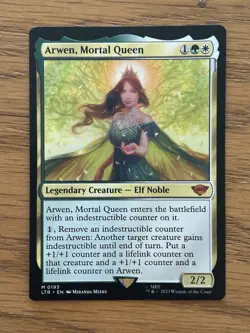 Magic the Gathering LOTR Arwen Mortal Queen Mythic Card 0193 - Image 1