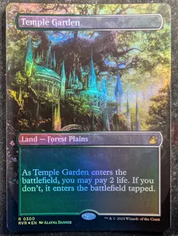 Temple Garden - Foil Borderless - Ravnica Remastered (MTG) - Image 1