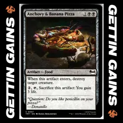 Anchovy & Banana Pizza - 0057 - C - Non-Foil - TMNT - MTG - NM/M - Image 1