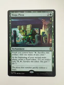 Ninja Pizza MTG Magic the Gathering Card NM Near Mint TMC - Image 1