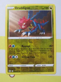 Druddigon 113/172 Reverse Holo Brilliant Stars Pokemon TCG - Image 1