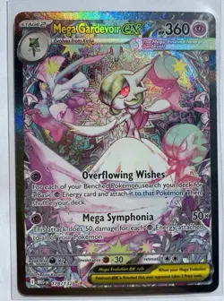 Mega Gardevoir EX Full Art Holo Pokemon Card 178/132 Me01 360HP Special Rare - Image 1