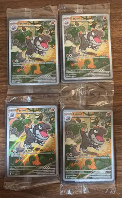 POKEMON TCG Perfect Order Lot Of 4 SEALED TYRUNT ETB Black Star Promo Cards 070 - Image 1