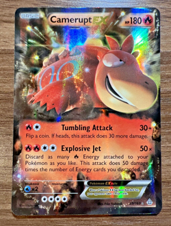 Pokemon TCG XY: Primal Clash Camerupt EX 29/160 Ultra Rare - Image 1