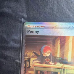 Pokemon TCG Scarlet & Violet Penny Trainer Supporter Special Illustration Rare - Image 2