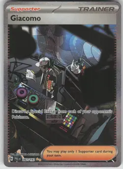 Pokemon TCG Giacomo Special Illustration Rare SV02: Paldea Evolved 267/193 - Image 1
