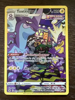 Toxtricity - GG09/GG70 - Pokemon Crown Zenith Galarian Gallery Holo Card NM - Image 1