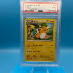 PSA 6 Raichu 28/111 Holo Furious Fists Pokemon XY - Image 1
